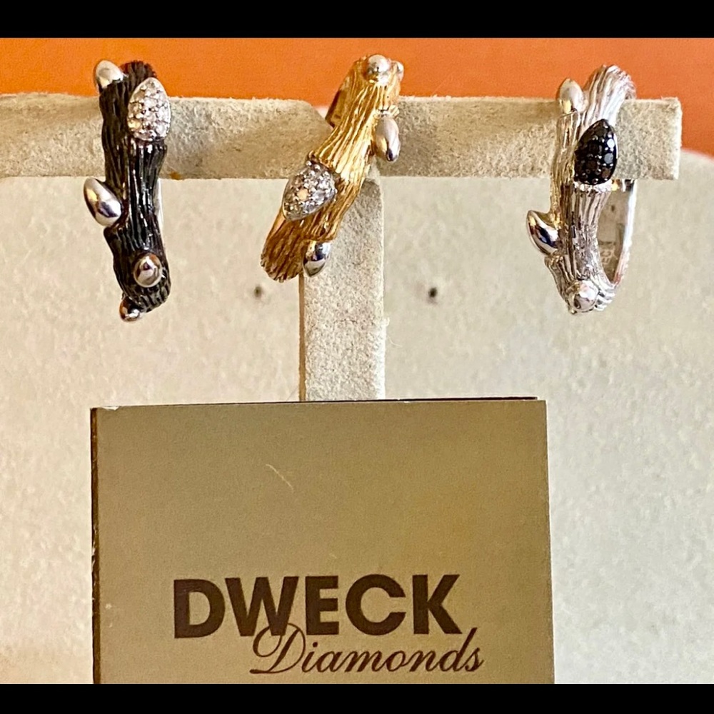 Dweck diamond stackable treebranch rings